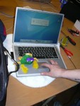 Crab with PowerBook