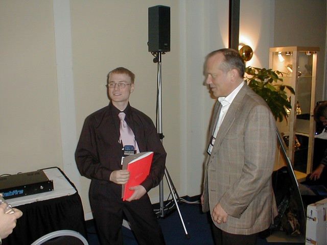 Kristian Eklund on the left, Bill Buck on the right