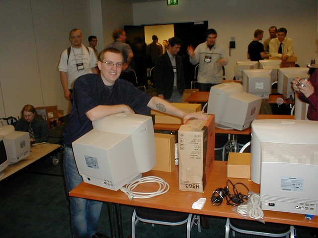 Johan Gullden likes his new computer