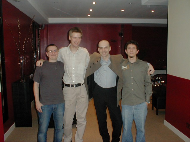 From the left: Johan Gullden, Emanuel Steen, Fergus Incoronato, Giulio Fidente