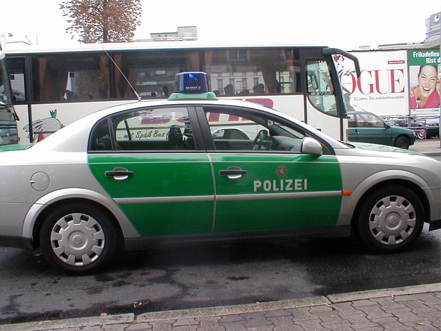 A German policecar
